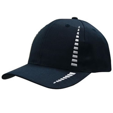 4010 6 Panel Breathable Poly Twill Cap with Embroidered Checks